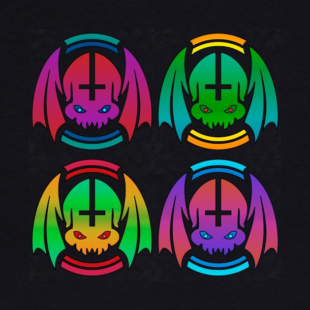 Winged Skulls by BoombasticArt